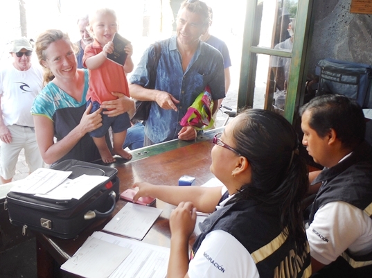 Baby Kai from Makena showing his passport